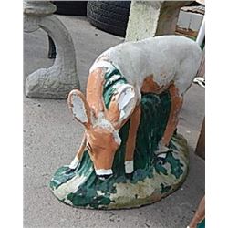 CONCRETE  - DEER - PAINT PEELING