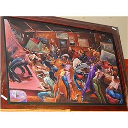 FRAMED PRINT - LENNY'S LOUNGE - GALLERY ESTIMATE - 575