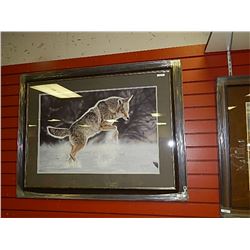 FRAMED  LIMITED EDTION PRINT - A GOOD HUNTING PLACE - RANDY FEHR  - GALLERY ESTIMATE - 1025