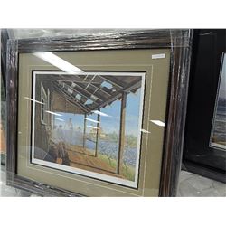 FRAMED  LIMITED EDTION PRINT - THROUGH THE CHANNEL - DEANNA BLENINS - GALLERY ESTIMATE - 625