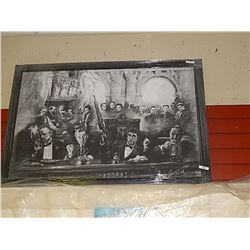 FRAMED PRINT ON BOARD - MAKE ROOM FOR THE BAD GUYS - GALLERY ESTIMATE - 525