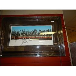 FRAMED  LIMITED EDTION PRINT - WINTER WOLVES - PETER PARNALL - GALLERY ESTIMATE -  1250