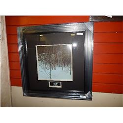 FRAMED PRINT - CLEAR NIGHT WOLVES - ROBERT BATEMAN - GALLERY ESTIMATE - 375
