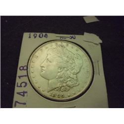 1904 Morgan Dollar AU 50