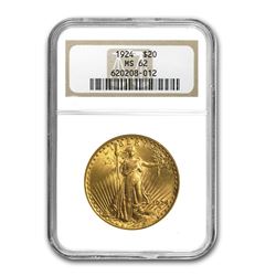 $20 Saint-Gaudens Gold Double Eagle - MS-63 NGC