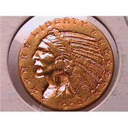 1910 $5 Indian Gold Eagle coin