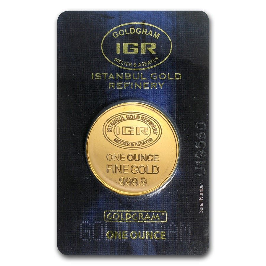 Fine Gold Round 1 oz - Istanbul Gold Refinery (In Assay)