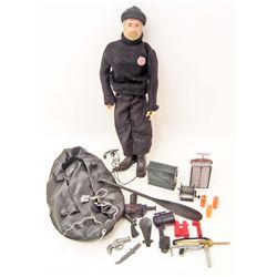 VINTAGE 1970S FLOCKED HAIR GI JOE ADVENTURE TEAM FIGURE