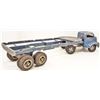 Image 3 : VINTAGE 1950'S SMITH & MILLER BLUE SEMI TRUCK AND TRAILER