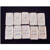 Image 1 : LOT OF 10 5 GRAIN INGOT BARS OF 99.9 PURE SILVER