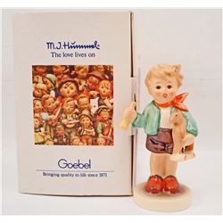 VINTAGE HUMMEL BOY WITH HORSE FIGURINE IN ORIGINAL BOX