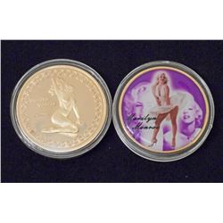 24K GOLD CLAD MARILYN MONROE COLLECTIBLE COIN