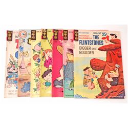 LOT OF 7 VINTAGE GOLD KEY AND CHARLTON HANNA - BARBERA COMIC BOOKS