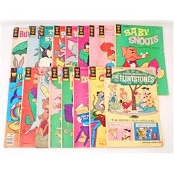 LOT OF 17 VINTAGE COMIC BOOKS - WHITMAN, GOLD KEY AND CHALTON.