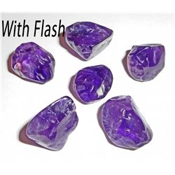 LOT OF 51.20 CTS OF  GRAPE PURPLE AMETHYST  - 6 PIECES