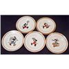 Image 1 : LOT OF 5 VINTAGE CIRCA 1950'S DISNEY MICKEY AND MINNIE MOUSE SAUCERS