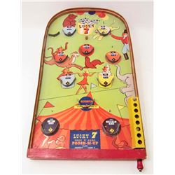 VINTAGE LUCKY 7 PINBALL GAME COMES WITH BALL - APPROX. 18"