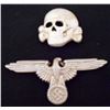 Image 1 : SET OF 2 NAZI GERMAN SS HAT BADGES
