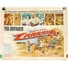 Image 1 : 1961 ESCAPE FROM ZAHRAW HALF SHEET MOVIE POSTER APPROX. 28" X 21 1/4"