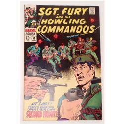 VINTAGE 1968 SGT. FURY AND HIS HOWLING COMMANDOS #58 12 CENT COMIC BOOK