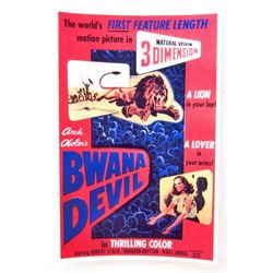 BWANA DEVIL 3D MOVIE POSTER PRINT - 11X17
