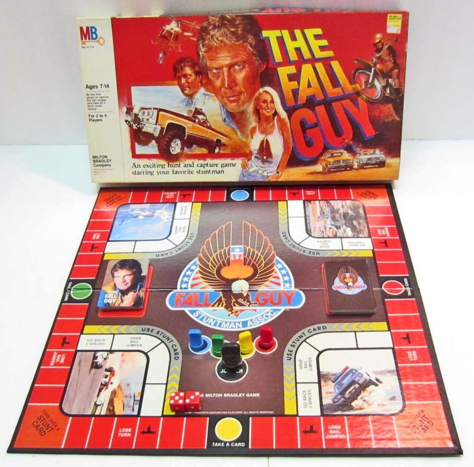 VINTAGE 1981 THE FALL GUY BOARD GAME IN ORIG. BOX