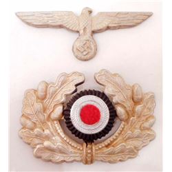 SET OF2 NAZI GERMAN ARMY AND COCKADE HAT BADGES