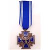 Image 1 : NAZI GERMAN ENAMELED NSDAP 15 YEAR SERVICE CROSS MEDAL WITH RIBBON