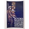 Image 1 : USA BOOKS WANTED FOR THE ARMY WW1 PROPAGANDA POSTER PRINT - 11X17