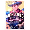 Image 1 : BUCK JONES " THE LONE RIDER" MOVIE POSTER PRINT APPROX 11" X 17"