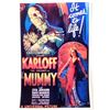 Image 1 : BORIS KARLOFF "THE MUMMY" MOVIE POSTER PRINT APPROX 11" X 17"