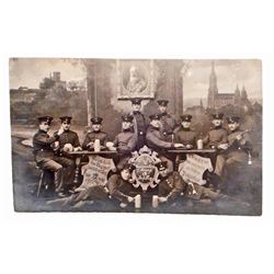 ANTIQUE 1913 RPPC GERMANY ERNST EBERLE PHOTO POSTCARD OF 12TH REGIMENT