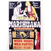 Image 1 : MARIHUANA WEED WITH ROOTS IN HELL MOVIE POSTER PRINT APPROX 11" X 17"