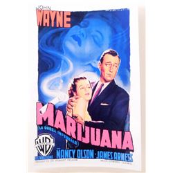 JOHN WAYNE "MARIJUANA" MOVIE POSTER PRINT APPROX 11" X 17"