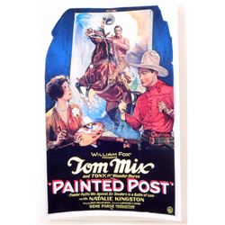 TOM MIX "PAINTED POST" MOVIE POSTER PRINT APPROX. 11" X 17"