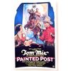 Image 1 : TOM MIX "PAINTED POST" MOVIE POSTER PRINT APPROX. 11" X 17"