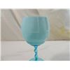 Image 2 : BLUE LARGE WINE GLASS