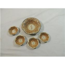 5 PC MR PEANUT TIN BOWL SET