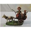 Image 2 : VINTAGE ITALY GOAT PULLING WAGON FIGURINE