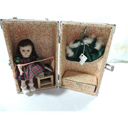 1950s GINGER DOLL & DOLL TRUNK