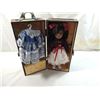 Image 1 : DARK HAIRED DOLL & WOODEN CARRYING TRUNK