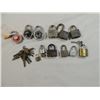 Image 2 : BOX LOT ASSORTED LOCKS & KEYS