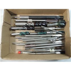BOX LOT ASSORTED NEW DRILLS, CUTTERS, FACEMILLS,