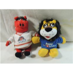 ICEHOG HAMMY & BMO LION STUFFED DOLLS