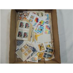 BOX LOT ASSORTED POSTAGE STAMPS