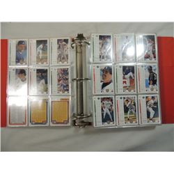 1991 UPPER DECK BASEBALL CARD SET BINDER