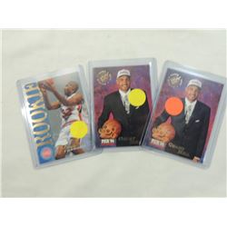 LOT 4 MIXED GRANT HILL ROOKIE BASKETBALL CARDS