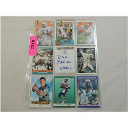 LOT 12 DAN MARINO FOOTBALL CARDS