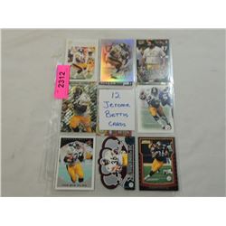 LOT 12 JEROME BETTIS FOOTBALL CARDS