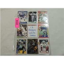 LOT 12 REGGIE WHITE FOOTBALL CARDS